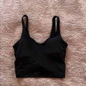 Black Women's Seamless Crop Bralette - Classic Comfort